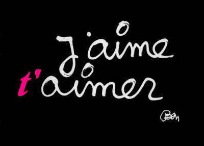 Je t'aime..
